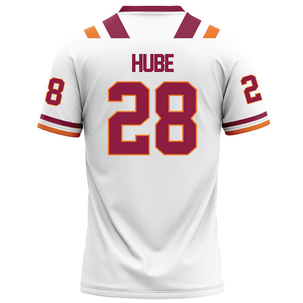 Virginia Tech - NCAA Football : Drew Hube - White Football Jersey-1