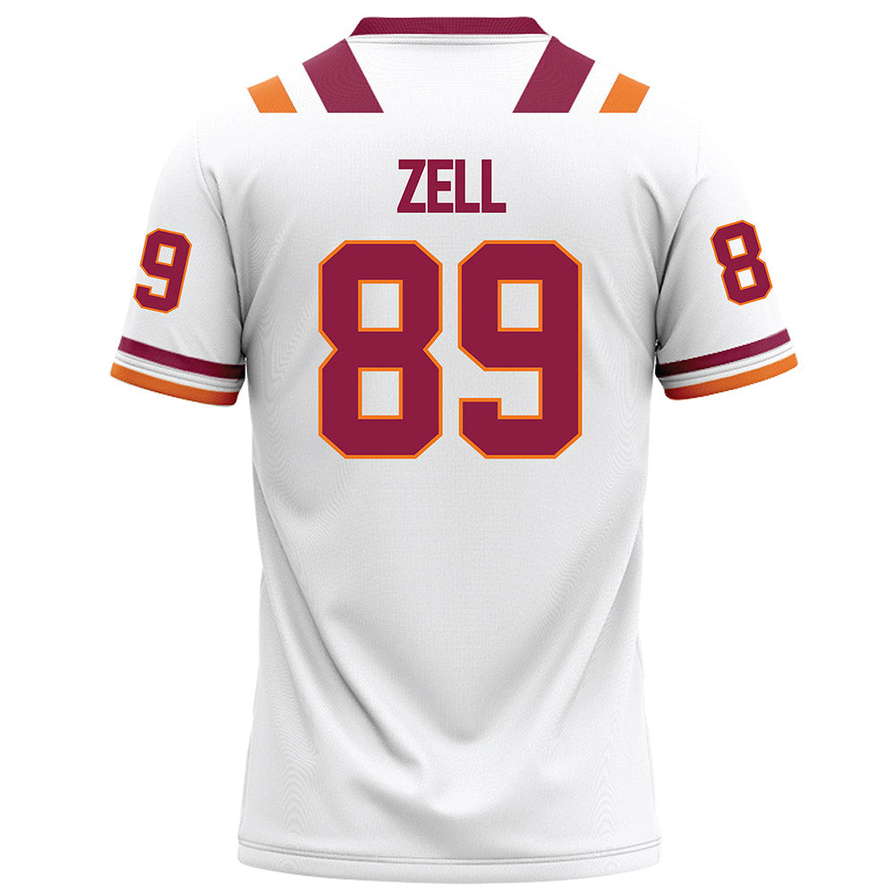 Virginia Tech - NCAA Football : Hudson Zell - White Football Jersey-1