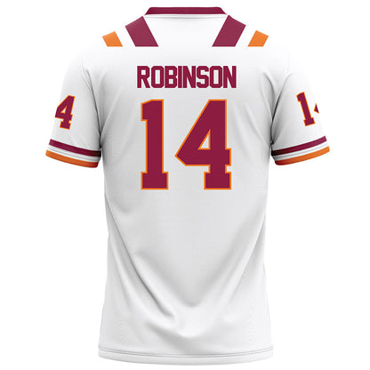 Virginia Tech - NCAA Football : Sheldon Robinson - White Football Jersey-1