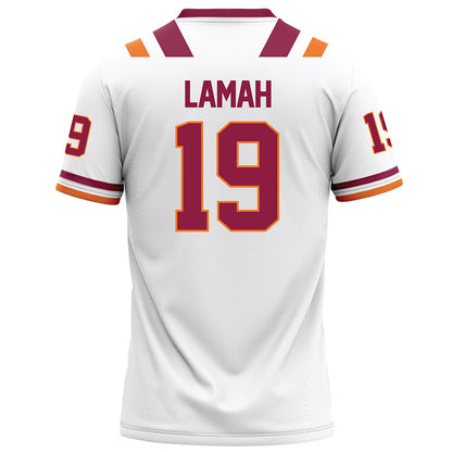 Virginia Tech - NCAA Football : Mathieu Lamah - White Football Jersey-1