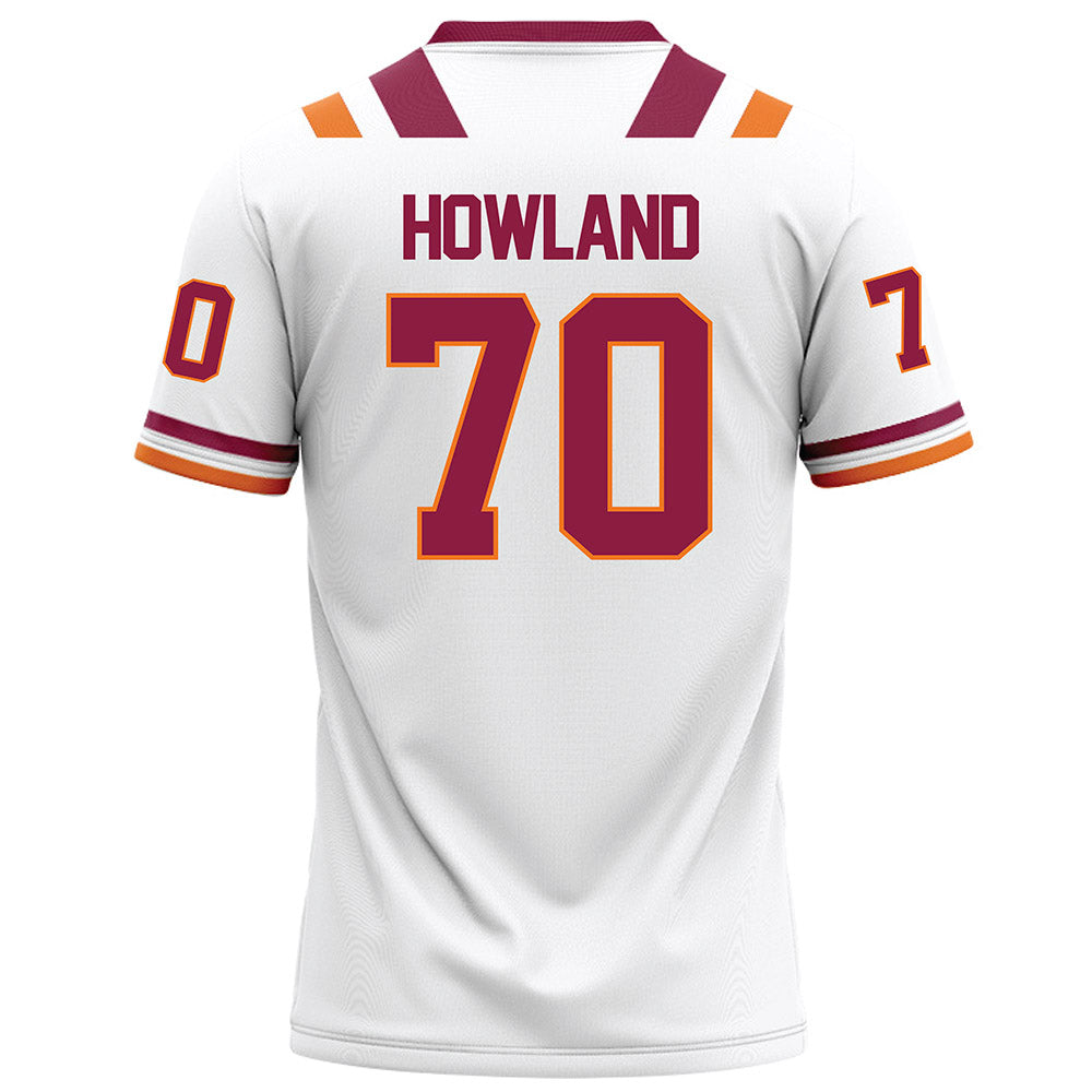 Virginia Tech - NCAA Football : Logan Howland - White Football Jersey-1