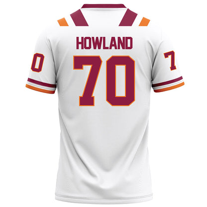 Virginia Tech - NCAA Football : Logan Howland - White Football Jersey-1