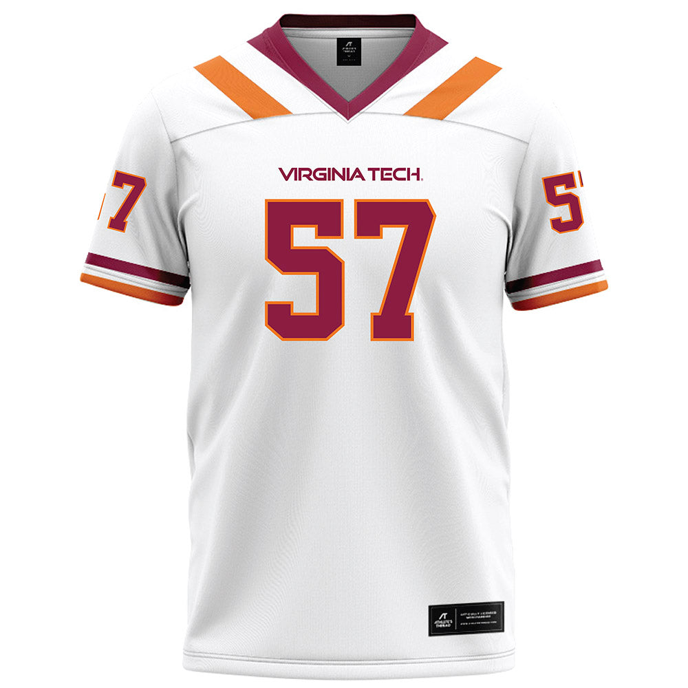 Virginia Tech - NCAA Football : Lucas Austin - White Football Jersey-0