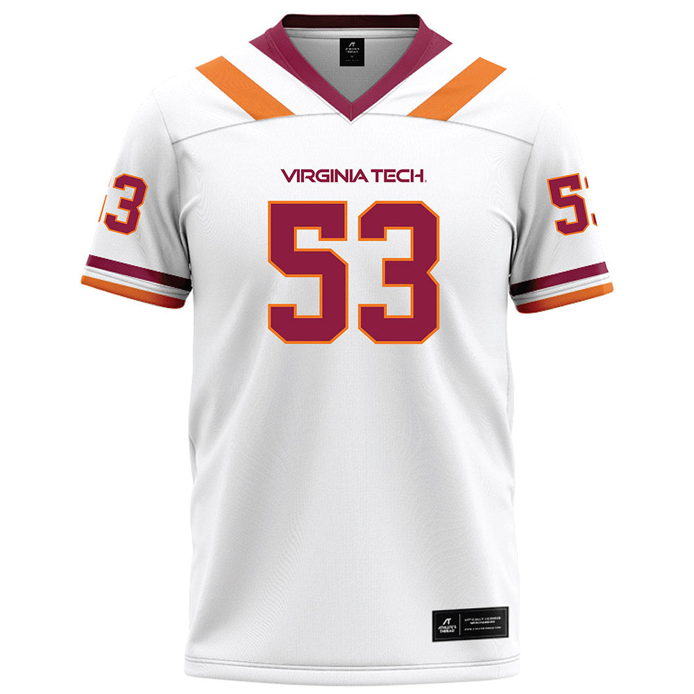 Virginia Tech - NCAA Football : Tommy Ricard - White Football Jersey-0