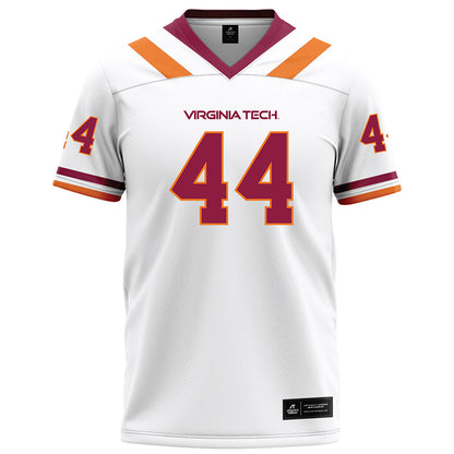 Virginia Tech - NCAA Football : Matt Henderson - White Football Jersey-0