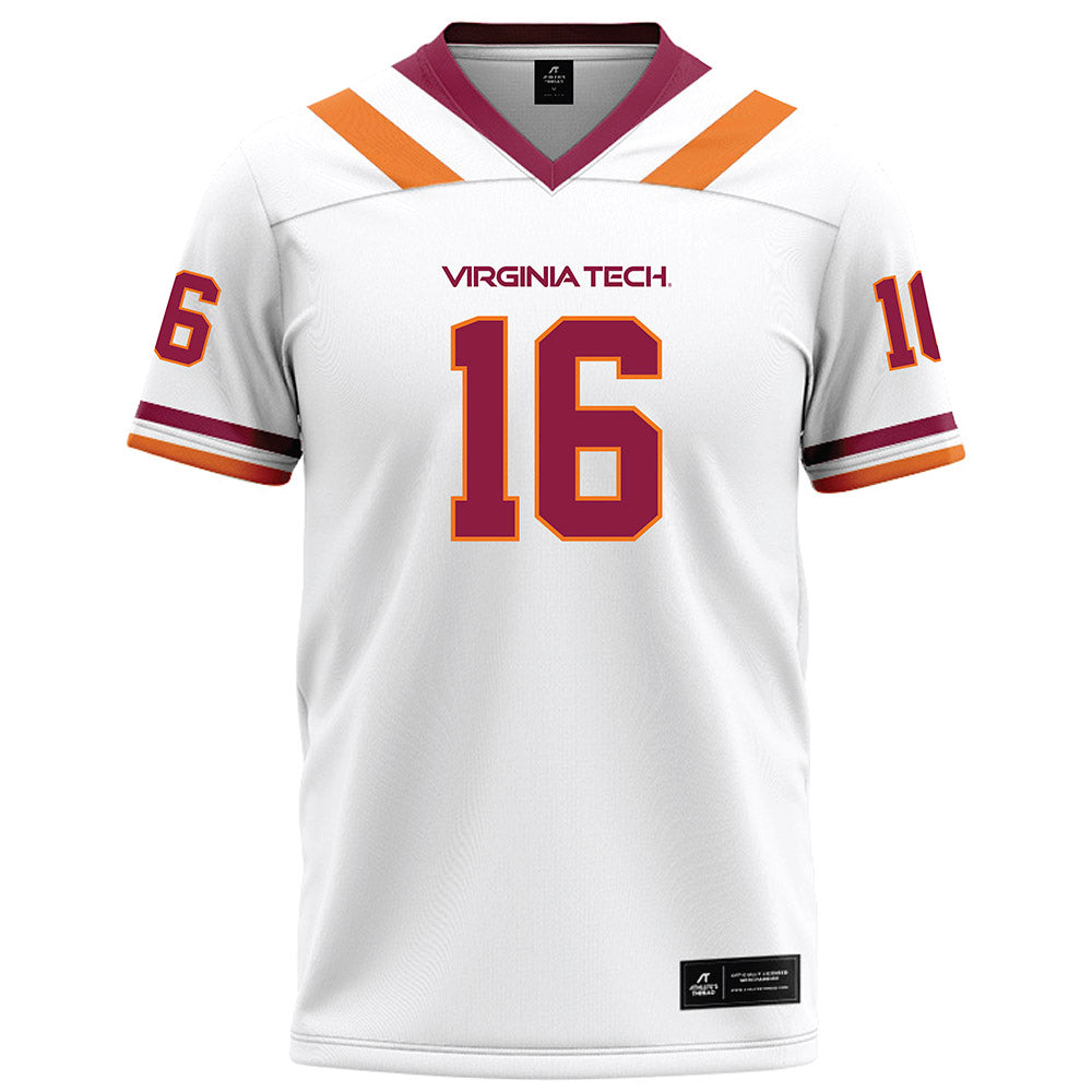 Virginia Tech - NCAA Football : Jeffrey Overton Jr. - White Football Jersey-0