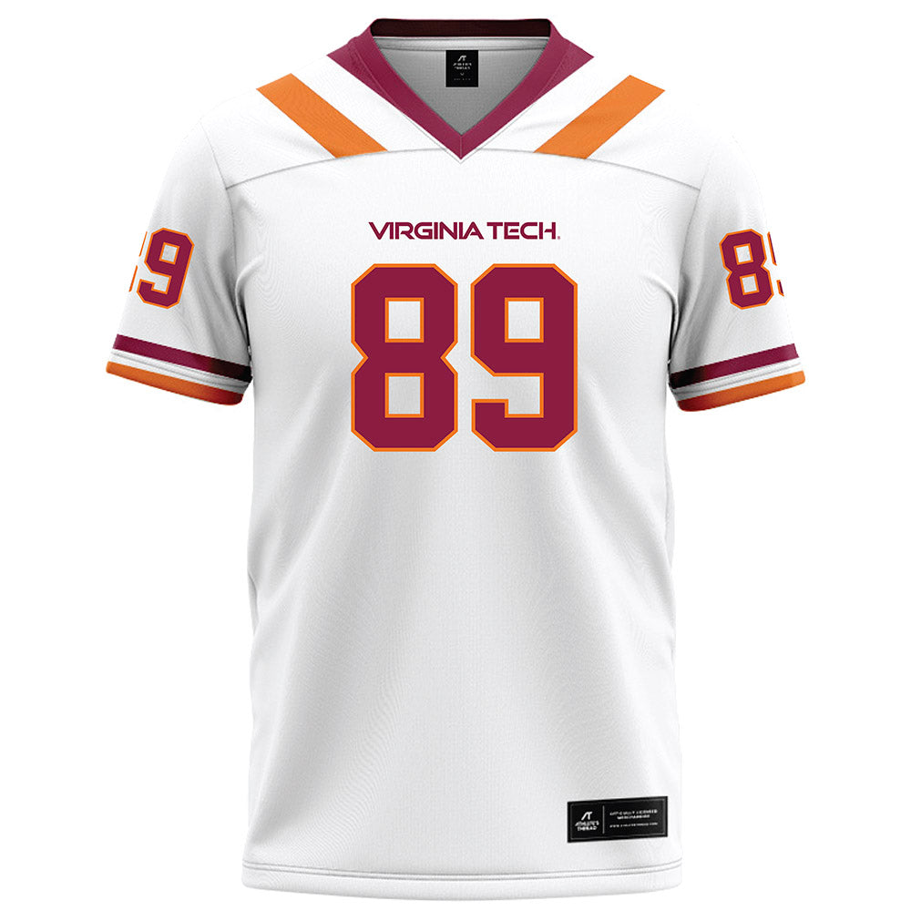 Virginia Tech - NCAA Football : Hudson Zell - White Football Jersey-0