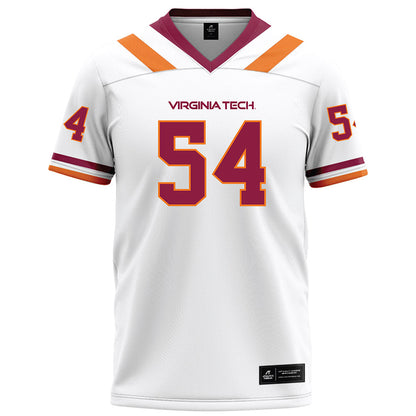 Virginia Tech - NCAA Football : Grant Karczewski - White Football Jersey-0