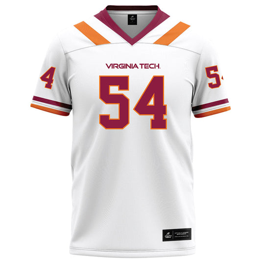 Virginia Tech - NCAA Football : Grant Karczewski - White Football Jersey-0