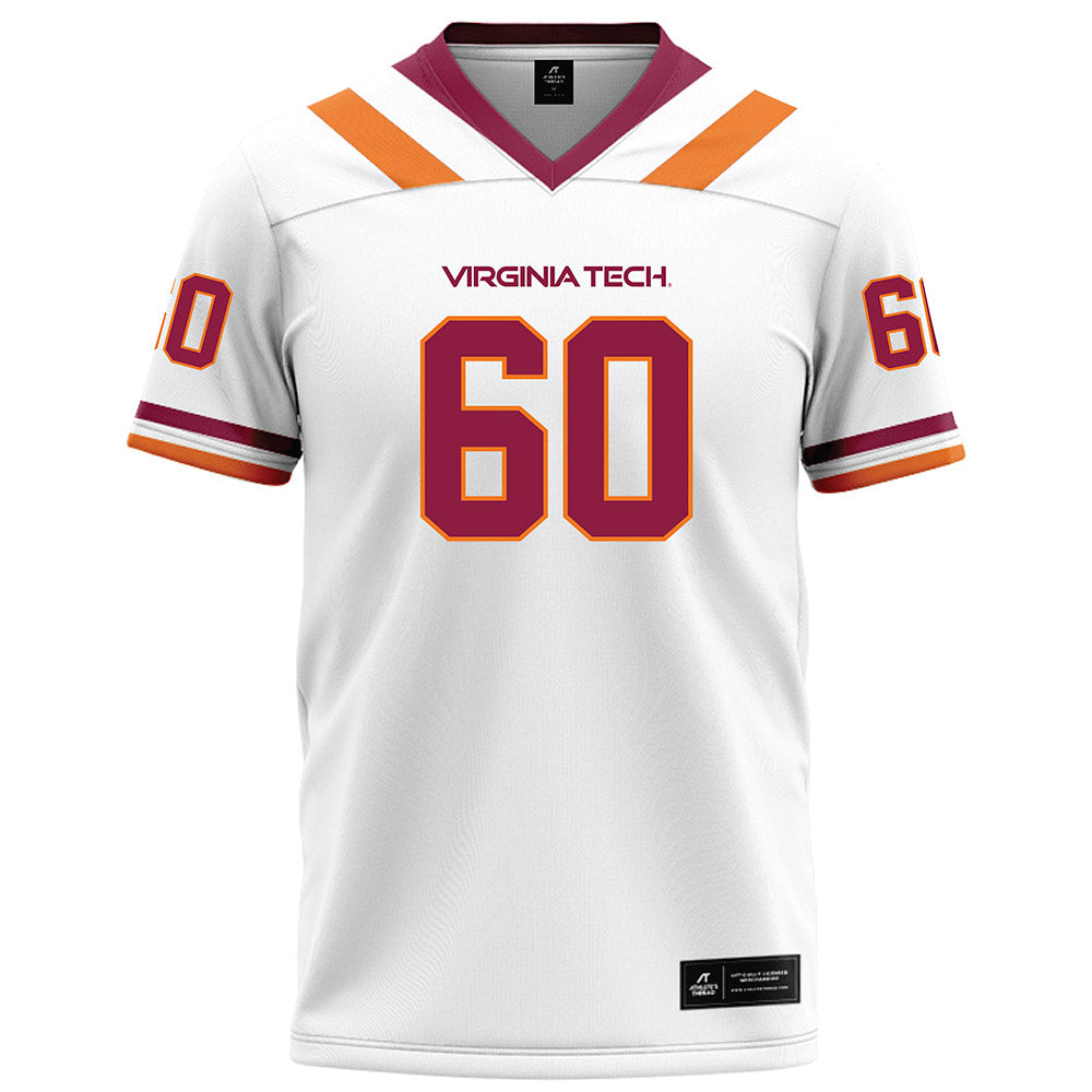 Virginia Tech - NCAA Football : Maddox Cochrane - White Football Jersey-0