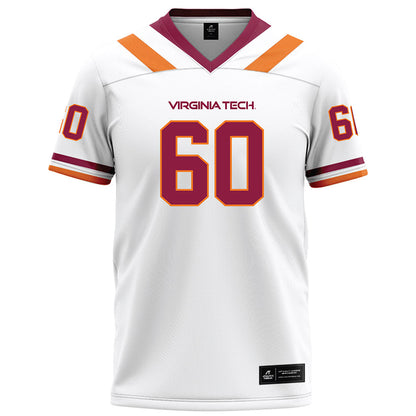 Virginia Tech - NCAA Football : Maddox Cochrane - White Football Jersey-0