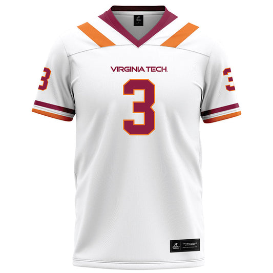 Virginia Tech - NCAA Football : Kaleb Spencer - White Football Jersey-0