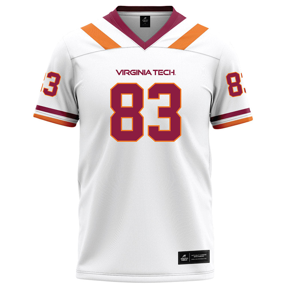 Virginia Tech - NCAA Football : Luke Stuewe - White Football Jersey-0