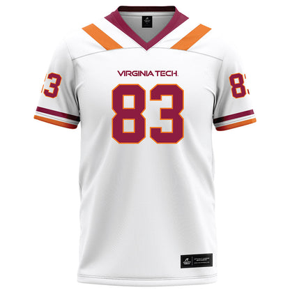 Virginia Tech - NCAA Football : Luke Stuewe - White Football Jersey-0