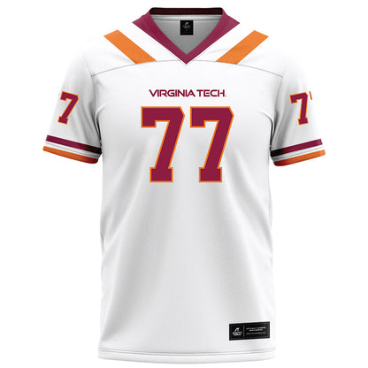 Virginia Tech - NCAA Football : Brody Meadows - White Football Jersey-0