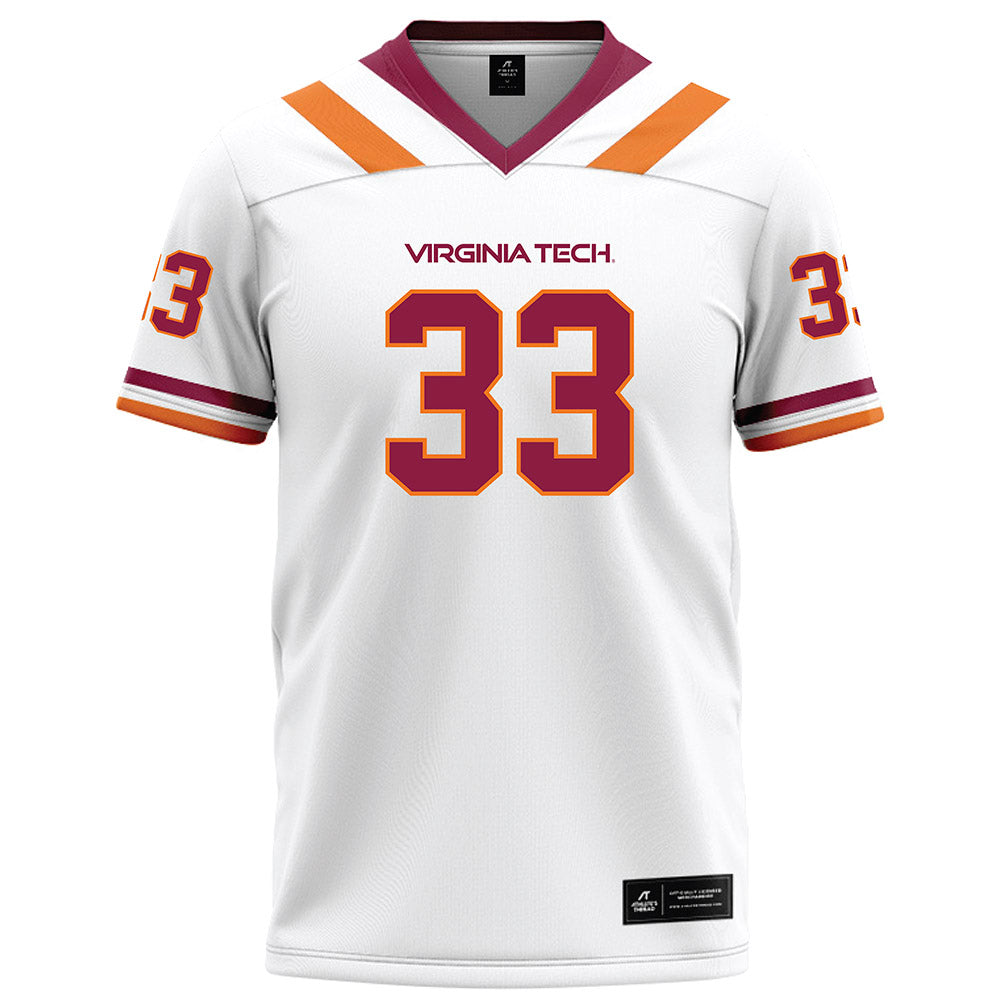 Virginia Tech - NCAA Football : Keon Wylie - White Football Jersey-0