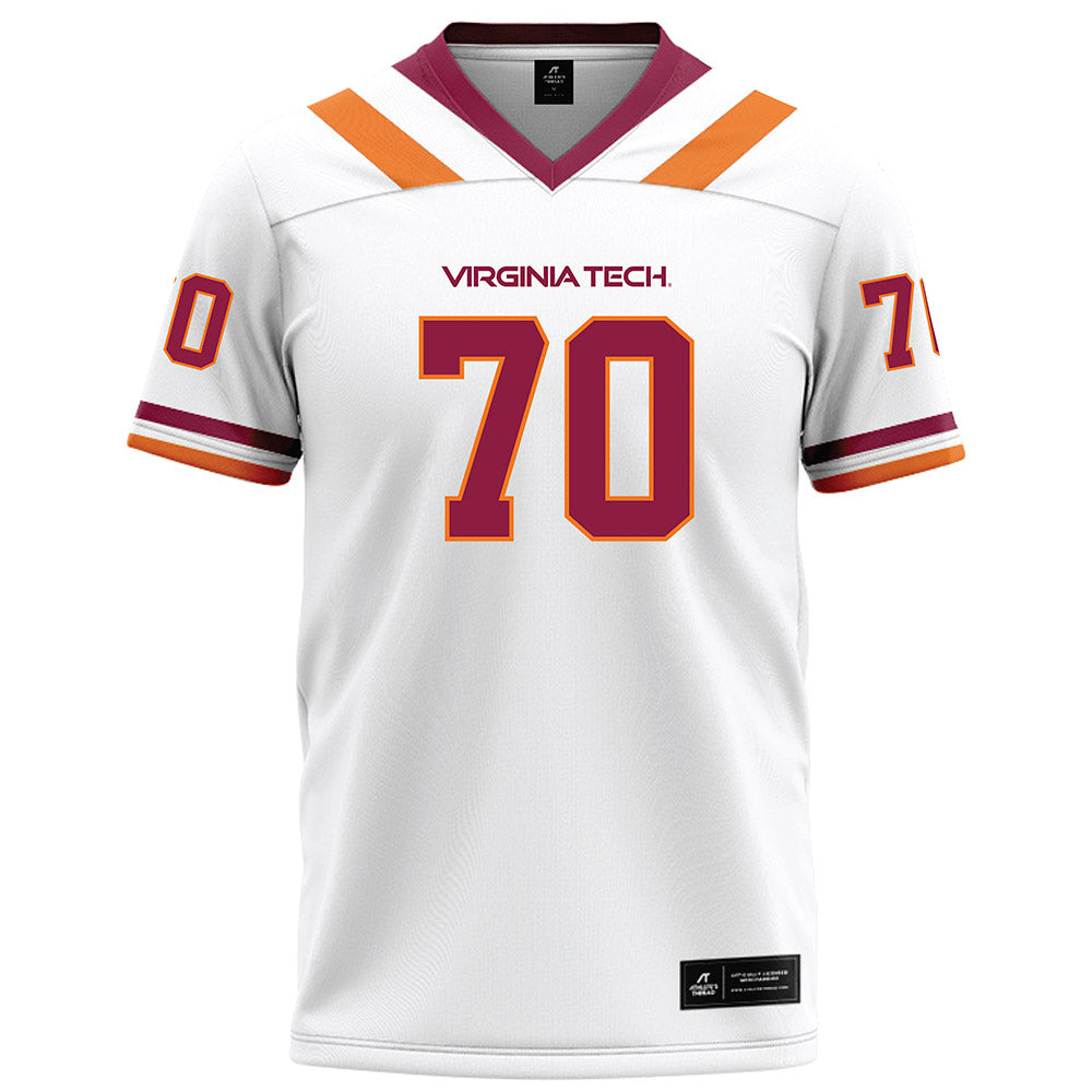 Virginia Tech - NCAA Football : Logan Howland - White Football Jersey-0