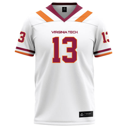 Virginia Tech - NCAA Football : Kemari Copeland - White Football Jersey-0