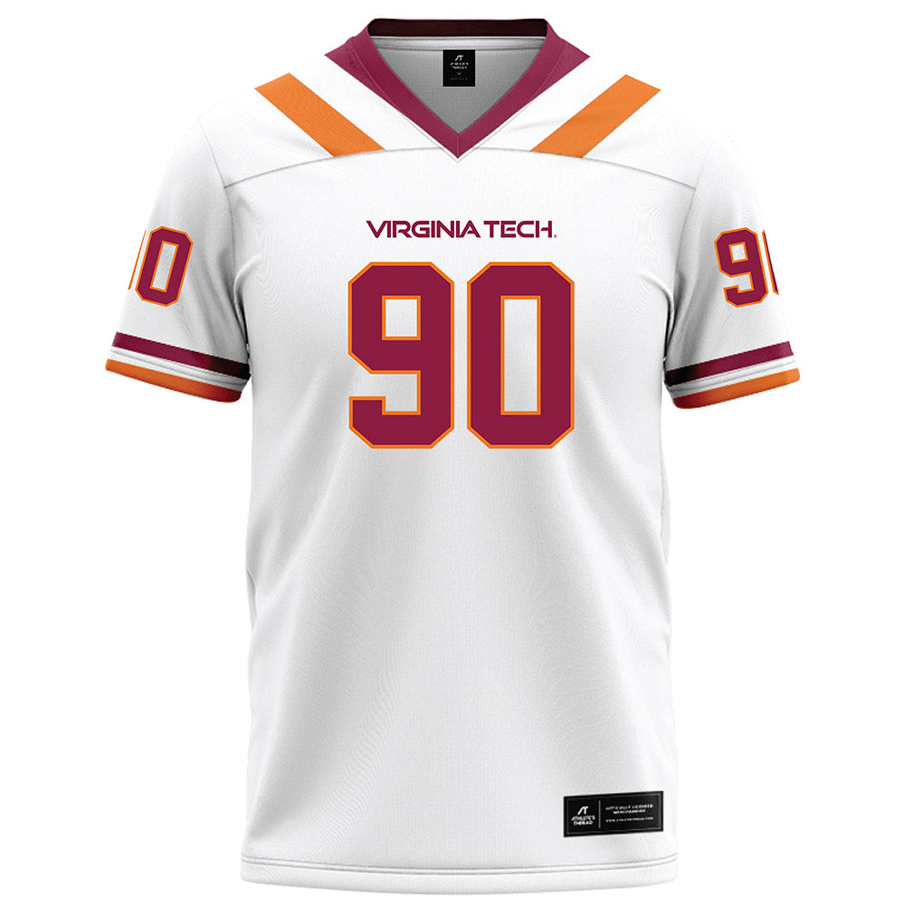 Virginia Tech - NCAA Football : Andrew Hanchuk - White Football Jersey-0