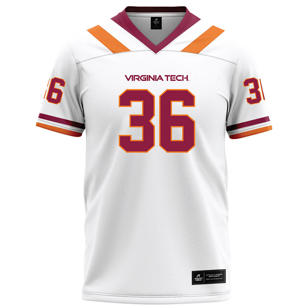 Virginia Tech - NCAA Football : Brody Jones - White Football Jersey-0