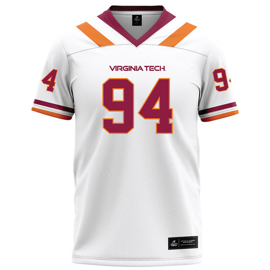 Virginia Tech - NCAA Football : Elhadj Fall - White Football Jersey-0