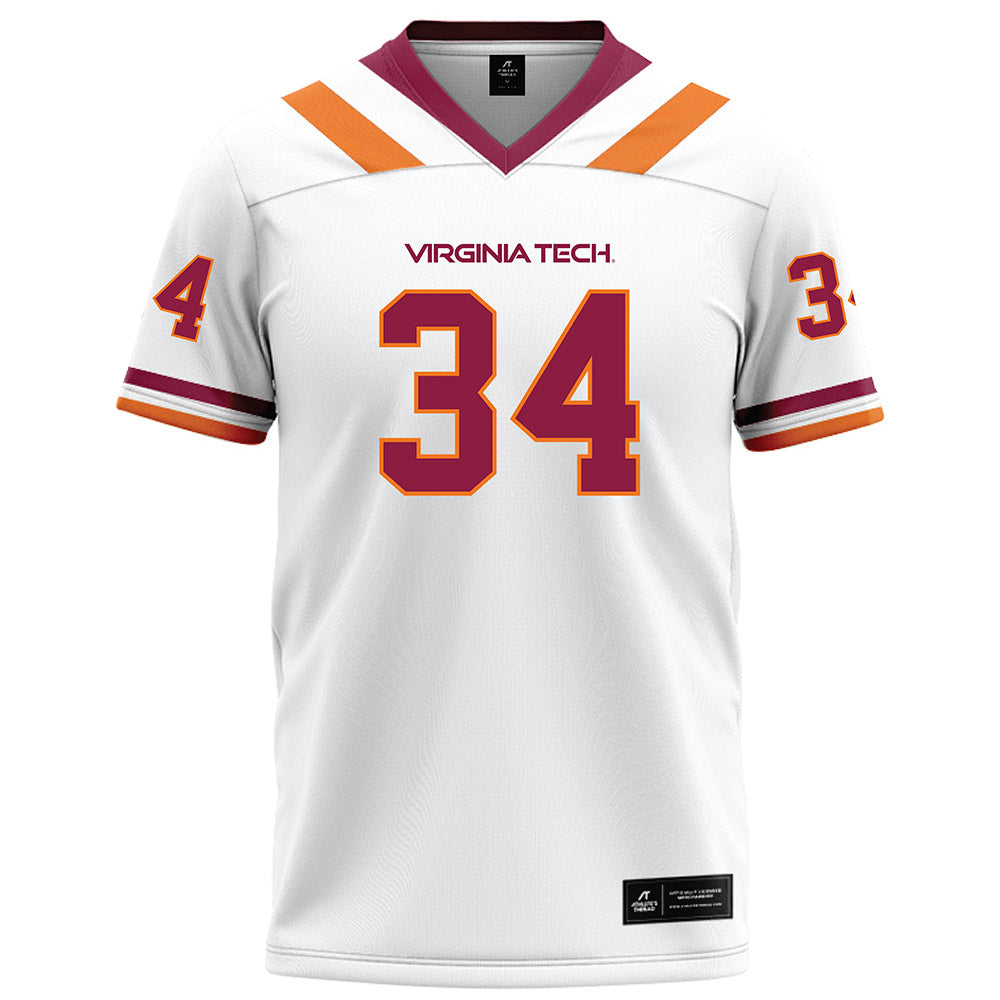 Virginia Tech - NCAA Football : Cortez Harris - White Football Jersey-0