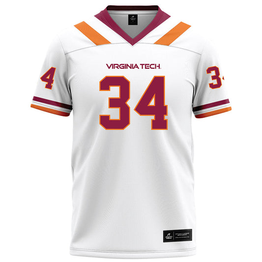 Virginia Tech - NCAA Football : Cortez Harris - White Football Jersey-0