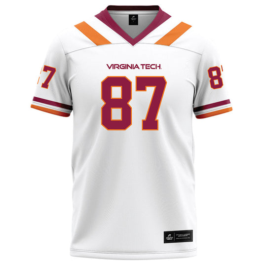 Virginia Tech - NCAA Football : Harrison Saint Germain - White Football Jersey-0