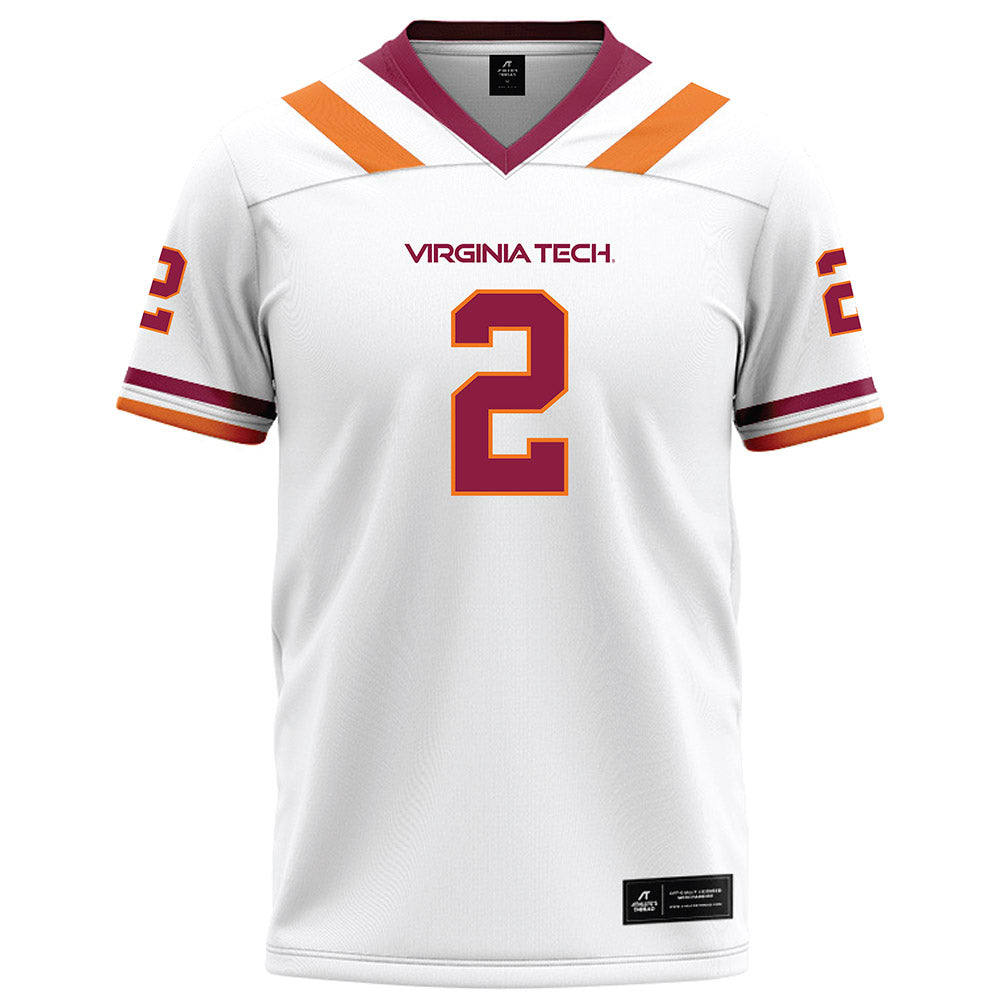 Virginia Tech - NCAA Football : Takye Heath - White Football Jersey-0