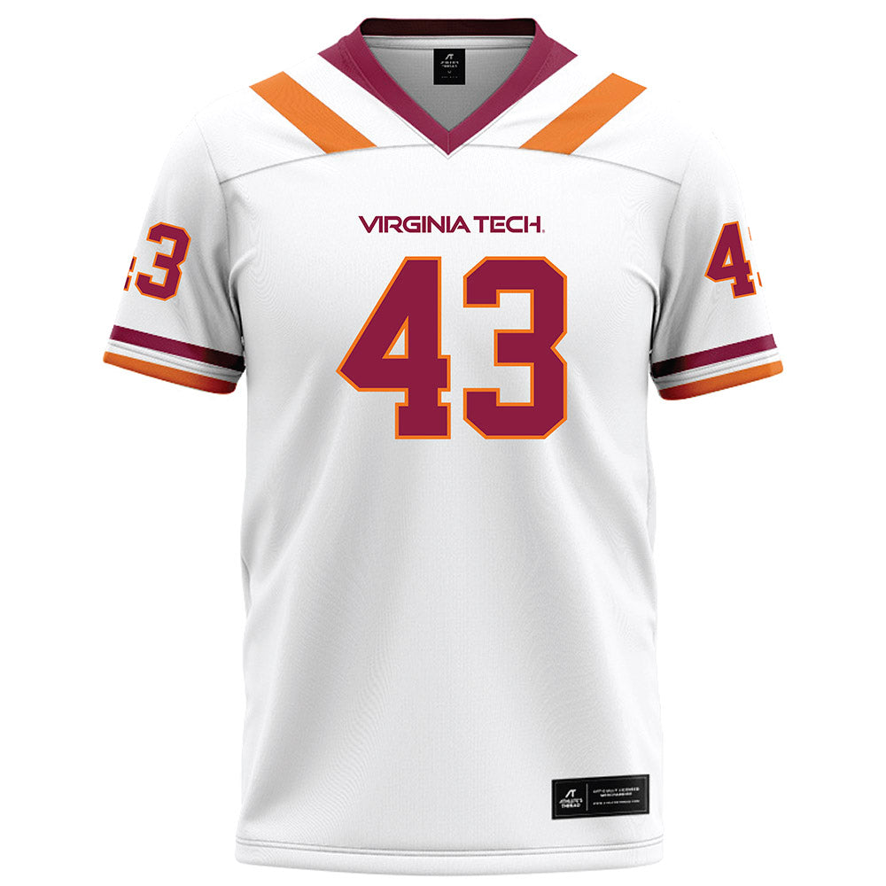 Virginia Tech - NCAA Football : Josh Jones - White Football Jersey-0