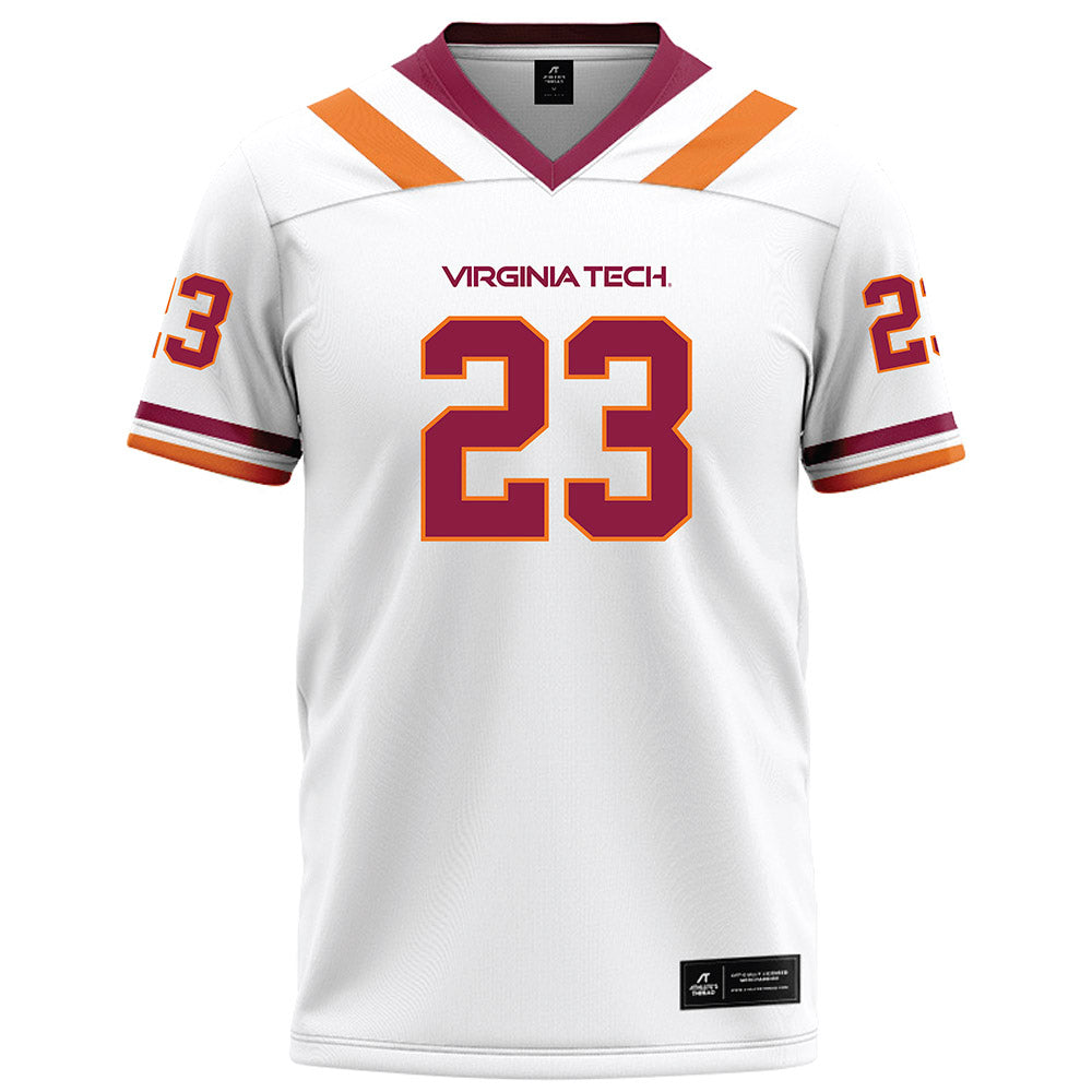 Virginia Tech - NCAA Football : Thomas Williams - White Football Jersey-0