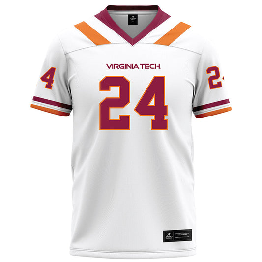 Virginia Tech - NCAA Football : Tyrell Grant Jr. - White Football Jersey-0