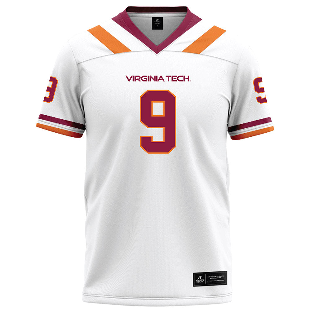 Virginia Tech - NCAA Football : Isaiah Brown-Murray - White Football Jersey-0