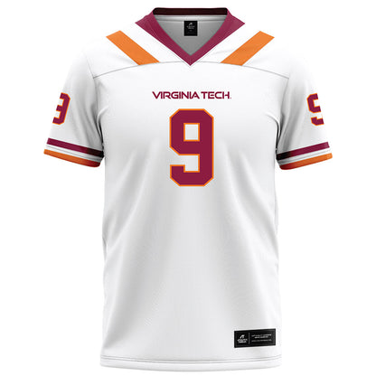 Virginia Tech - NCAA Football : Isaiah Brown-Murray - White Football Jersey-0