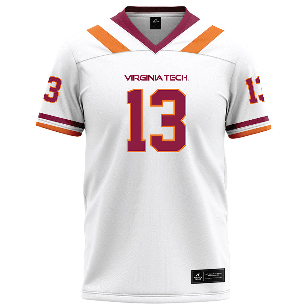 Virginia Tech - NCAA Football : Ja'Ricous Hairston - White Football Jersey-0