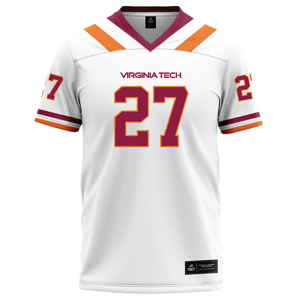 Virginia Tech - NCAA Football : Marcellous Hawkins - White Football Jersey-0