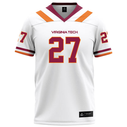 Virginia Tech - NCAA Football : Marcellous Hawkins - White Football Jersey-0