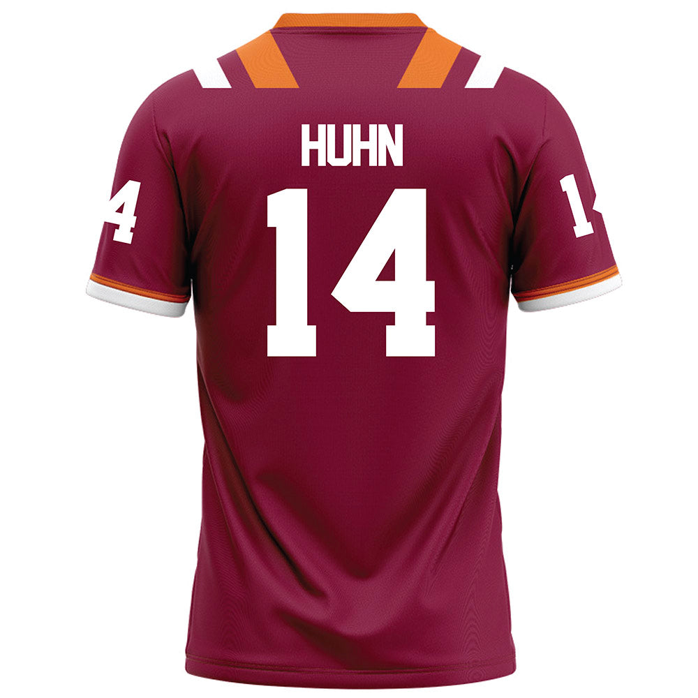 Virginia Tech - NCAA Football : Troy Huhn - Maroon Football Jersey-1