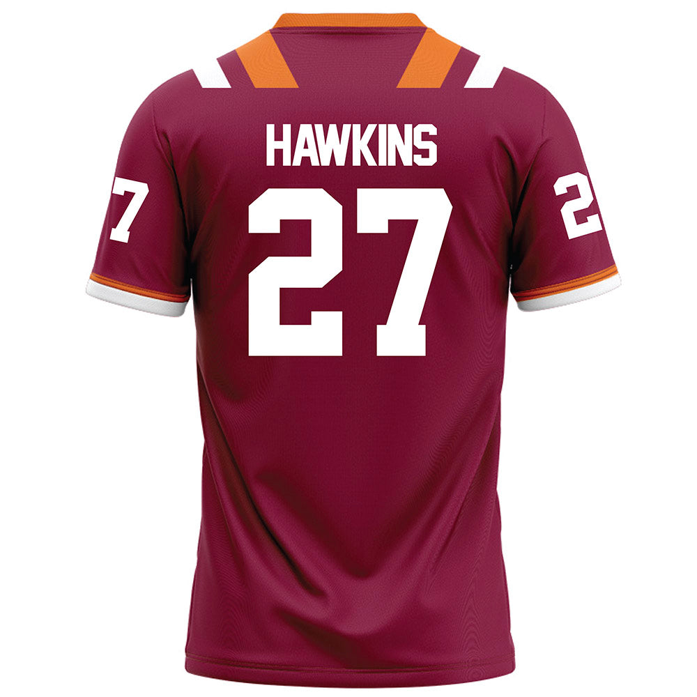 Virginia Tech - NCAA Football : Marcellous Hawkins - Maroon Football Jersey-1