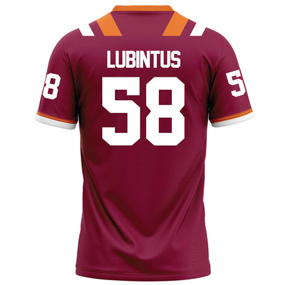 Virginia Tech - NCAA Football : Roseby Lubintus - Maroon Football Jersey-1