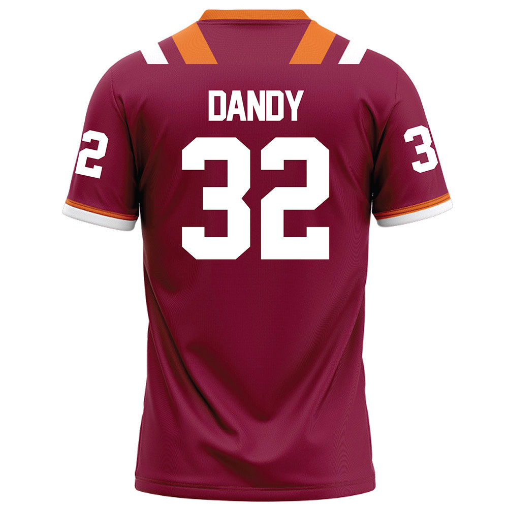 Virginia Tech - NCAA Football : Deric Dandy - Maroon Football Jersey-1