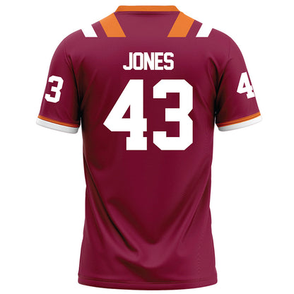 Virginia Tech - NCAA Football : Josh Jones - Maroon Football Jersey-1