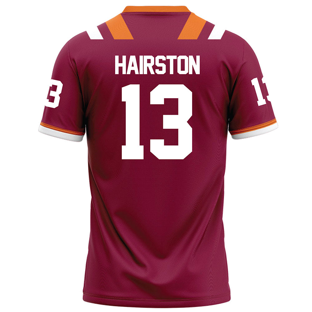 Virginia Tech - NCAA Football : Ja'Ricous Hairston - Maroon Football Jersey-1