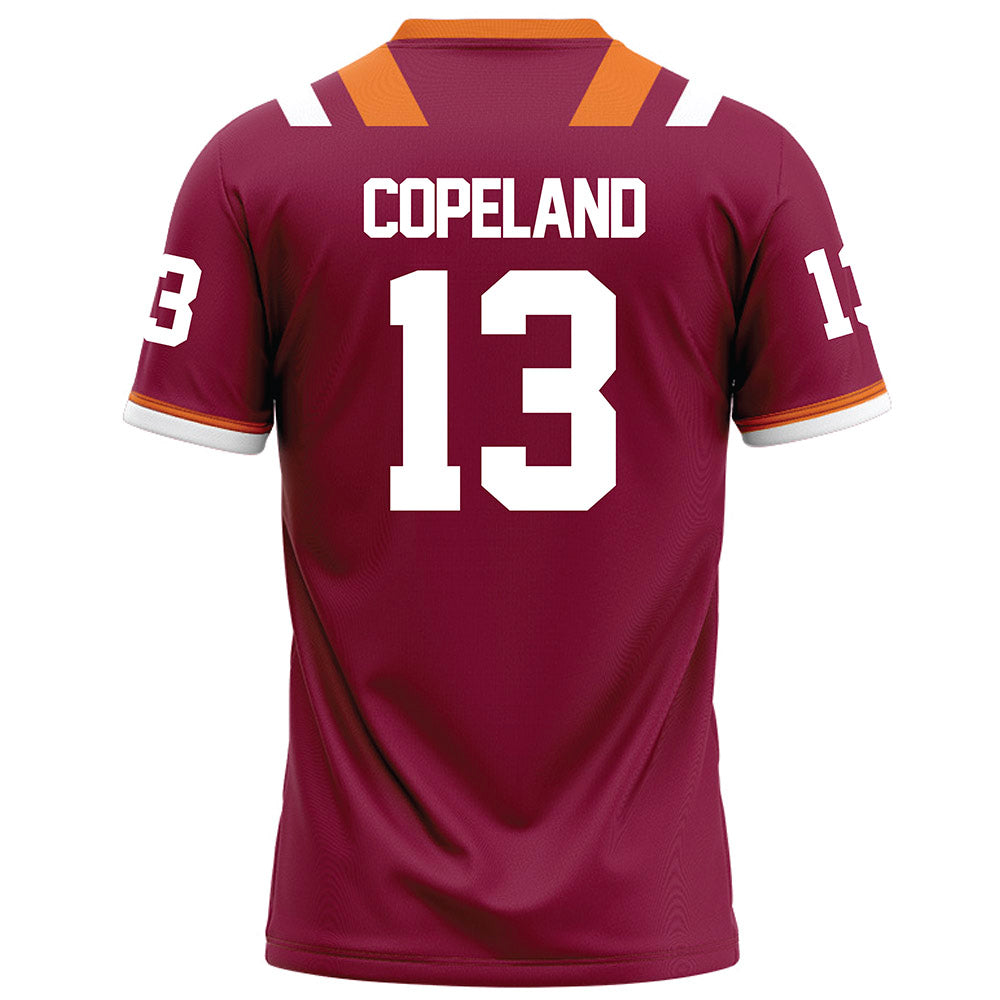 Virginia Tech - NCAA Football : Kemari Copeland - Maroon Football Jersey-1