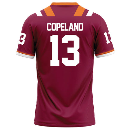 Virginia Tech - NCAA Football : Kemari Copeland - Maroon Football Jersey-1