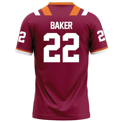 Virginia Tech - NCAA Football : Bryce Baker - Maroon Football Jersey-1