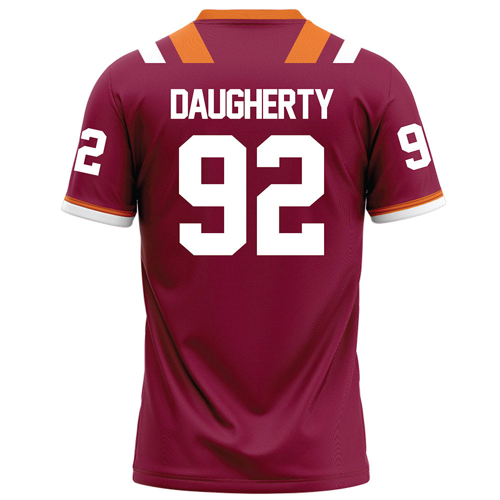 Virginia Tech - NCAA Football : Aiden Daugherty - Maroon Football Jersey-1