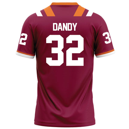 Virginia Tech - NCAA Football : Deric Dandy - Maroon Football Jersey-1