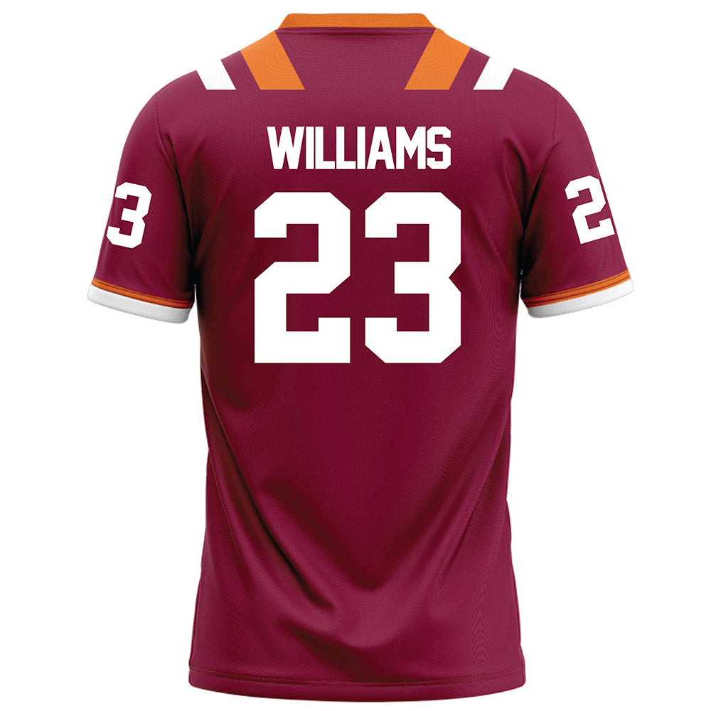 Virginia Tech - NCAA Football : Thomas Williams - Maroon Football Jersey-1