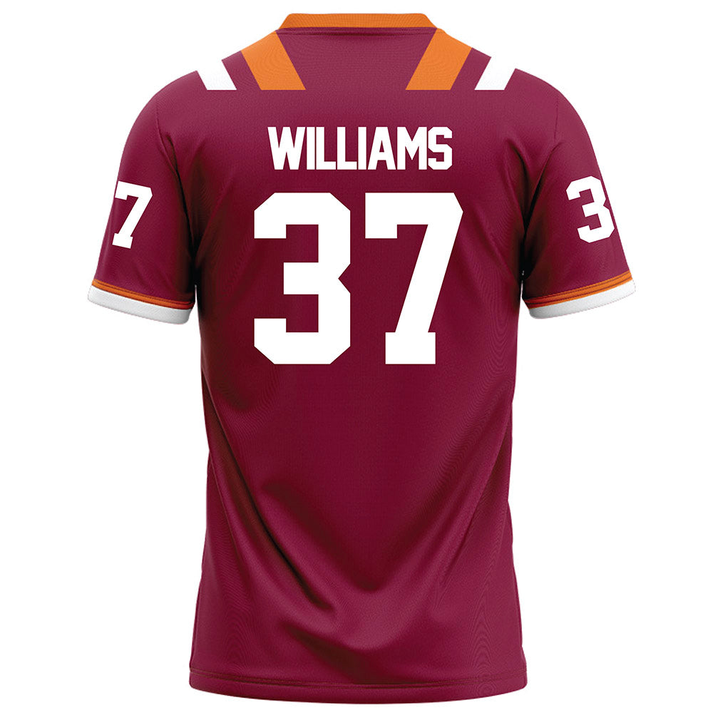 Virginia Tech - NCAA Football : Mylachi Williams - Maroon Football Jersey-1